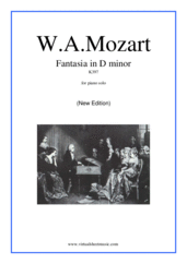 Wolfgang Amadeus Mozart: Fantasia in D minor K397 sheet music to download for piano solo