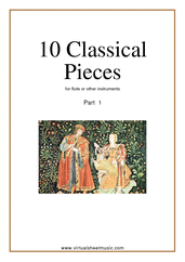 Miscellaneous: Classical Pieces collection 1 (New Edition) sheet music to download for flute or other instruments