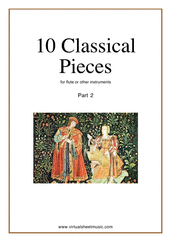 Miscellaneous: Classical Pieces collection 2 sheet music to download for flute or other instruments