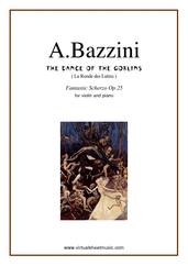Antonio Bazzini: The Dance of the Goblins sheet music to download for violin & piano