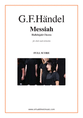 George Frideric Handel: Hallelujah Chorus from Messiah (f.score) sheet music to download for choir & orchestra