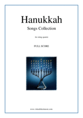 Miscellaneous: Hanukkah Songs Collection (Chanukah songs, f.score) sheet music to download instantly for string quartet