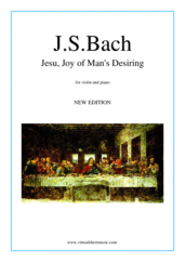 Johann Sebastian Bach: Jesu, Joy of Man's Desiring sheet music to download for violin
