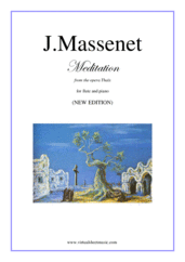 Jules Massenet: Meditation from Thais sheet music to download for flute & piano