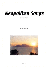 Miscellaneous: Neapolitan Songs, coll. 1 sheet music to download for voice & piano
