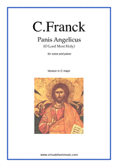 Cesar Franck: Panis Angelicus (in C major) sheet music to download for voice & piano