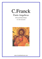 Cesar Franck: Panis Angelicus sheet music to download for violin & piano