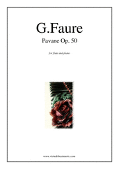 Gabriel Faure: Pavane Op.50 sheet music to download for flute & piano