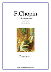 Frederic Chopin: Polonaises Op.26, Op.40 (collection 3) sheet music to download for piano solo
