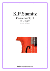 Karl Philip Stamitz Concerto Op.1 No.1