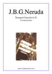 Johann Baptist Georg Neruda: Concerto in Eb major sheet music to download instantly for trumpet & piano