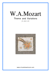 Wolfgang Amadeus Mozart Theme and Variations K265