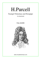 Henry Purcell: Trumpet Voluntary & Hornpipe (COMPLETE) sheet music to download instantly for string quartet
