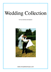 Miscellaneous: Wedding Collection sheet music to download for two clarinets