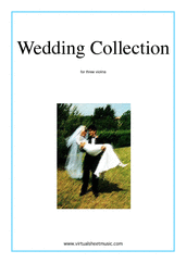 Miscellaneous: Wedding Collection sheet music to download for three violins