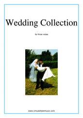 Miscellaneous: Wedding Collection sheet music to download for three violas